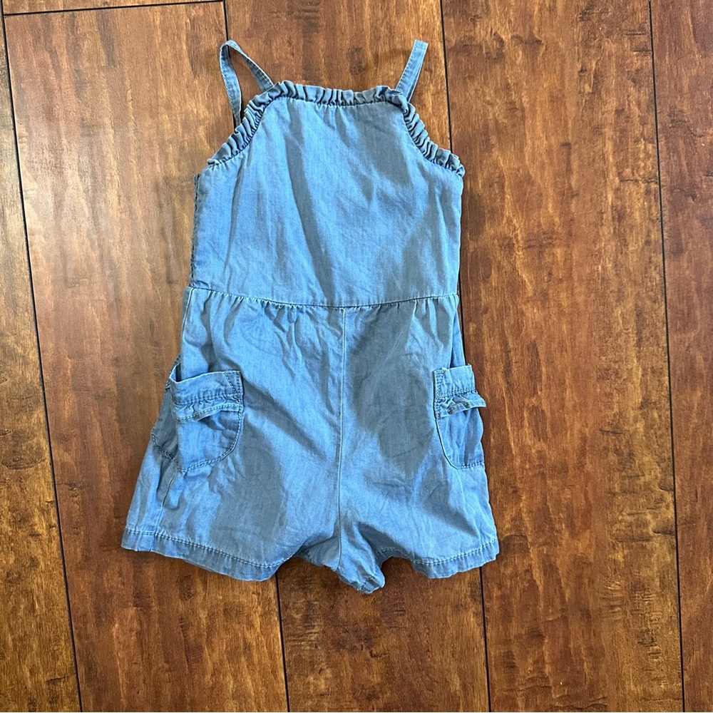 Toddler Blue Denim Romper 2T